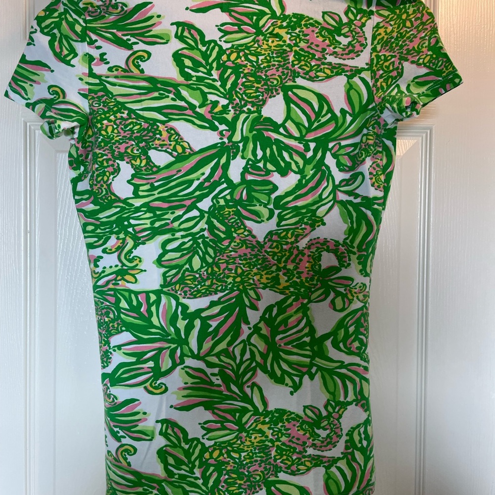 LILLY PULITZER V-neck Short-Sleeve Tee - XXS - Extra Extra Small - Picture 4 of 9